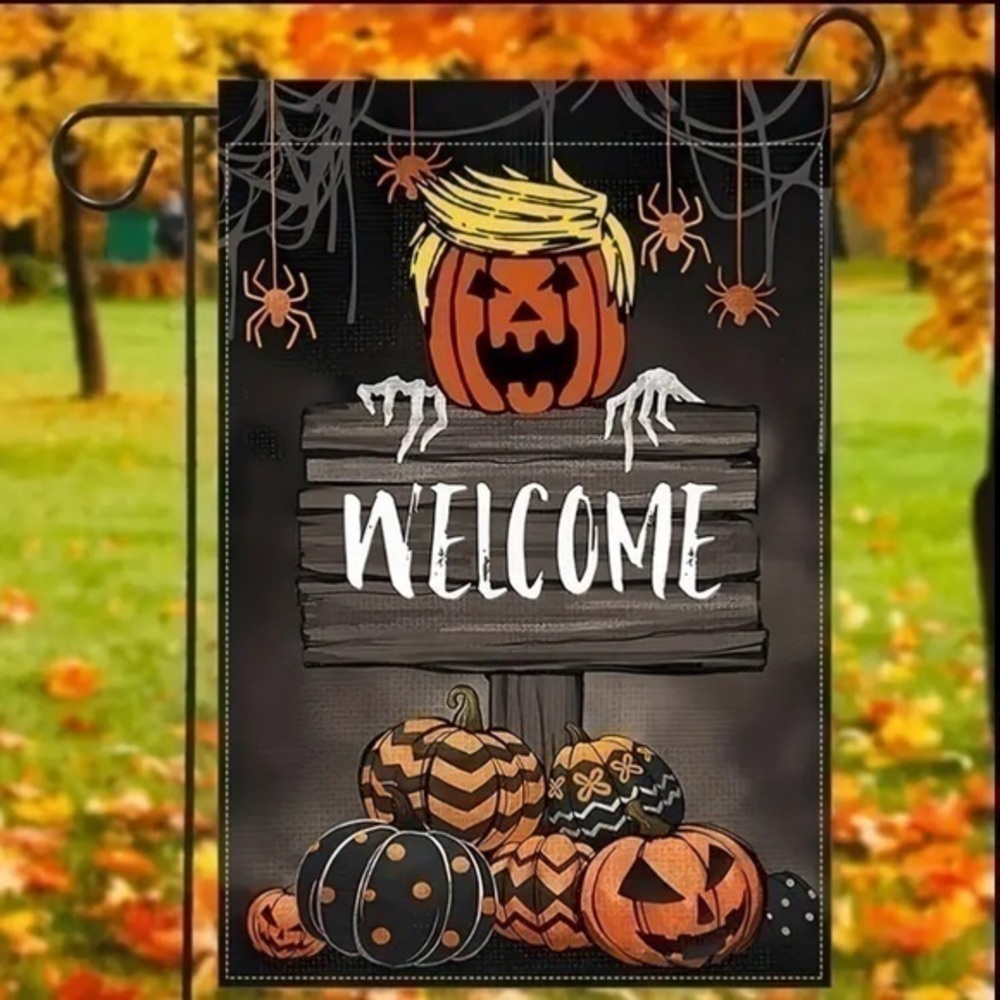 Trump ‘Trumpkin’ Halloween Flag